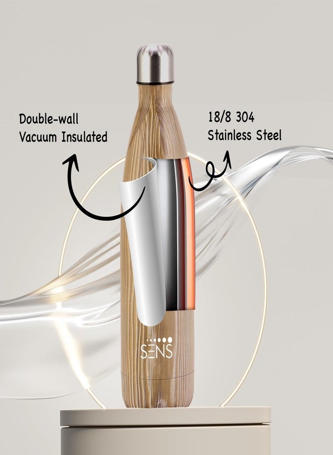 SENS HydraCurve Stainless Steel Bottle Hot or Cold up to 24 Hours | Leak Proof, BPA Free, Eco-Friendly | Travel | Office | Home | 1000ml | Graphite Mirage - Image 3
